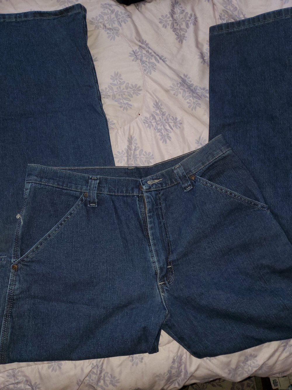 Wrangler Relaxed Fit Blue Work Jeans